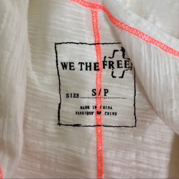 We the Free Bermuda Triangle White Neon Tank Size Small NWOT - Picture 11 of 12